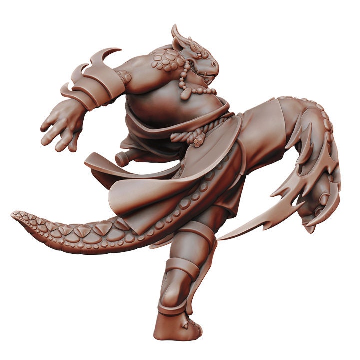 Dragonfolk | TABLETOP SCALE | D&D Miniature | Manuel Boria | Unpainted, Unplated Resin 8k