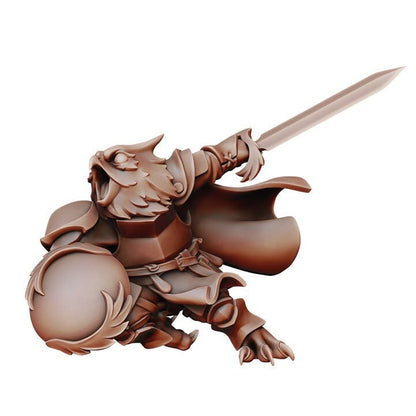 Owlfolk Knight | D&D TTRPG Miniature | Manuel Boria