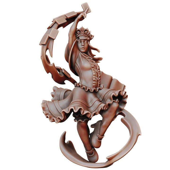 Time Mage | TABLETOP SCALE | D&D TTRPG Miniature | Manuel Boria | Unpainted, Unplated Resin 8k