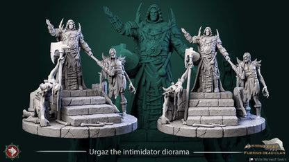 Urgaz the Intimidator Diorama | TTRPG Miniature | White Werewolf Tavern | Unpainted, Unplated Resin 8k