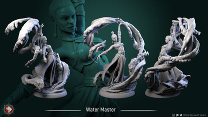 Water Master | TABLETOP SCALE | TTRPG Miniature | White Werewolf Tavern | Unpainted, Unplated Resin 8k