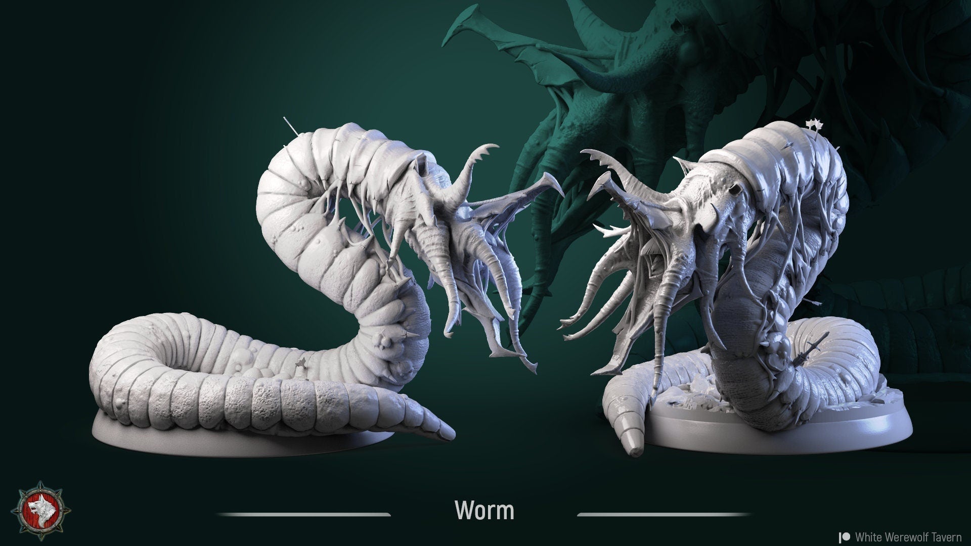 Worm | TABLETOP SCALE | TTRPG Miniature | White Werewolf Tavern