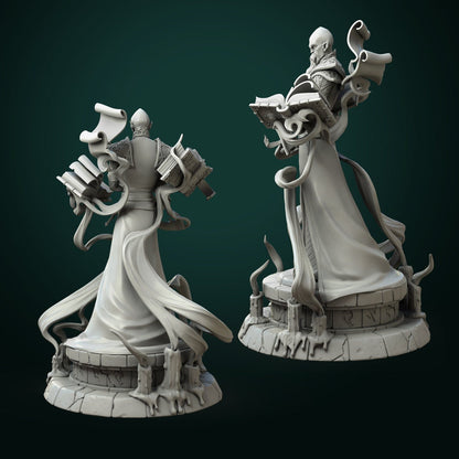 Zondar Valis, Archmage Wizard | TTRPG D&D Miniature | White Werewolf Tavern | Unpainted, Unplated Resin 8k