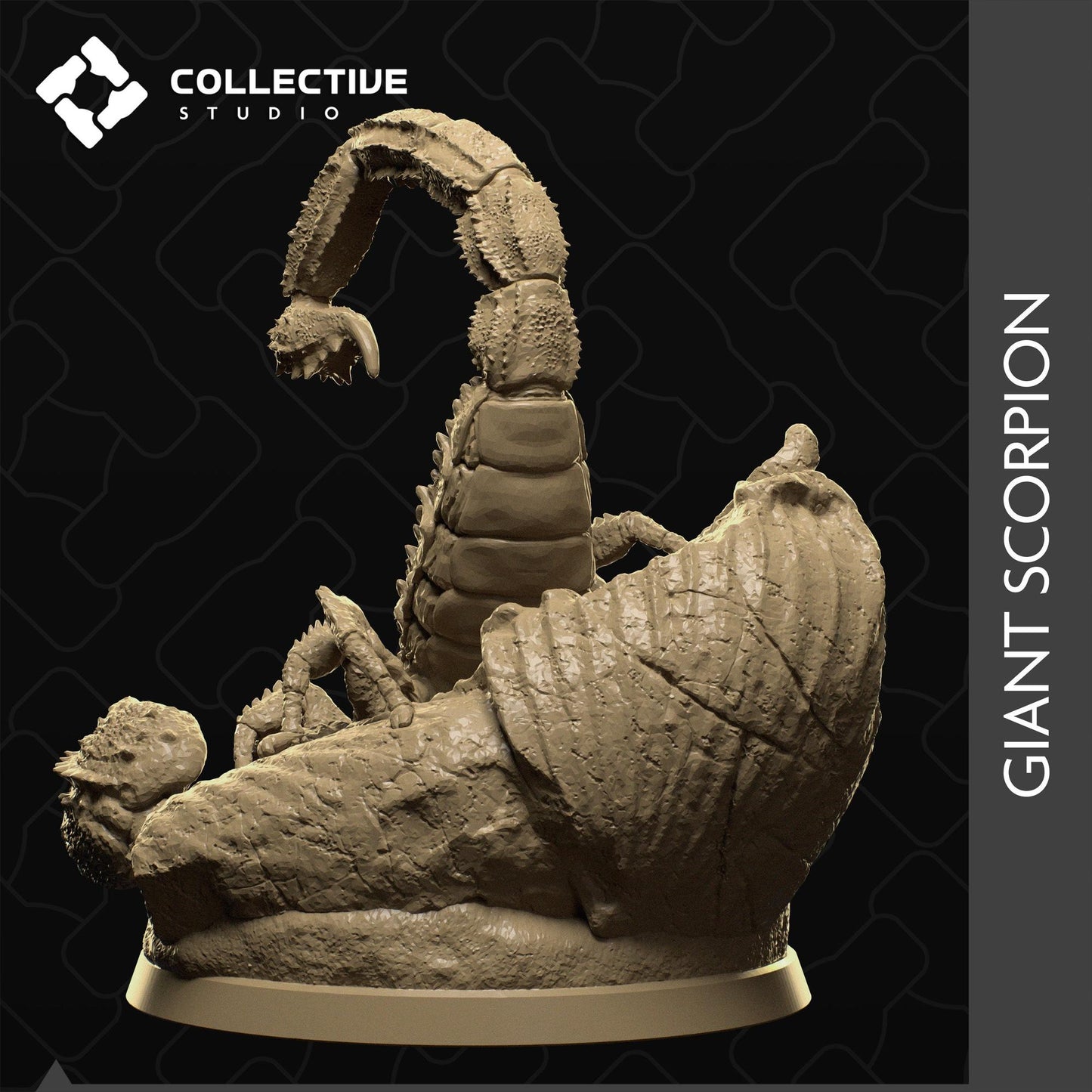 Giant Scorpion | Tabletop Gaming Mini or Display Figure | Collective Studio