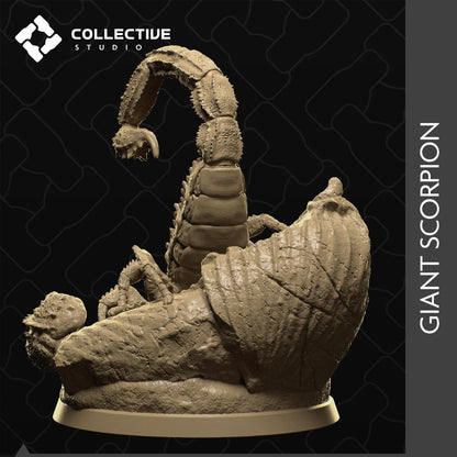 Giant Scorpion | Tabletop Gaming Mini or Display Figure | Collective Studio