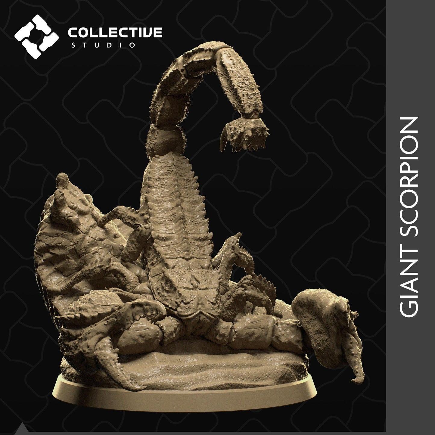 Giant Scorpion | Tabletop Gaming Mini or Display Figure | Collective Studio