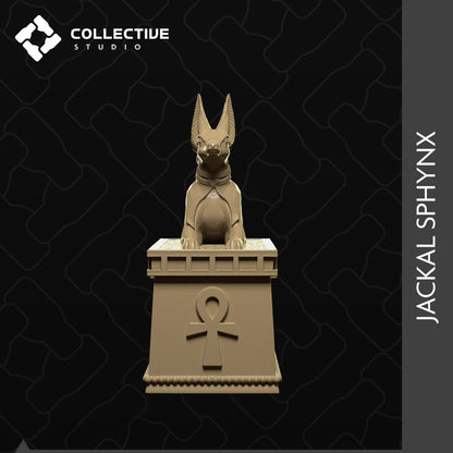 Jackal Sphynx | D&D Scatter Miniature | Collective Studio