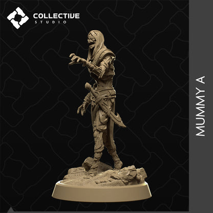 Mummies | Tabletop Gaming Minis or Display Figures | Collective Studio
