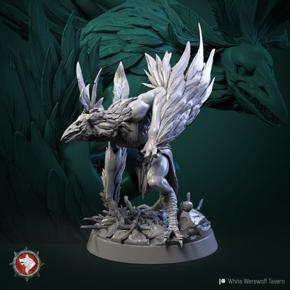 Aarakocra Monster | TABLETOP SCALE | D&D TTRPG Miniature | White Werewolf Tavern