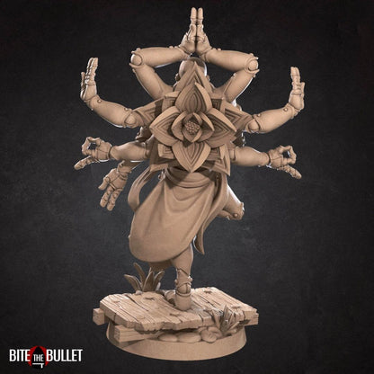 Warforged Monk | TABLETOP SCALE | D&D TTRPG Miniature | Bite the Bullet | Unpainted, Unplated Resin 8k