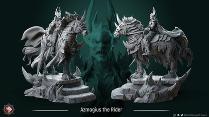 Azmogius the Rider | TABLETOP SCALE | TTRPG Miniature | White Werewolf Tavern
