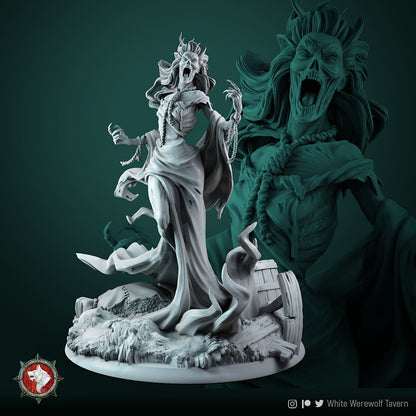 Carmela the Nightqueen Banshee | Gaming or Display Miniature | White Werewolf Tavern