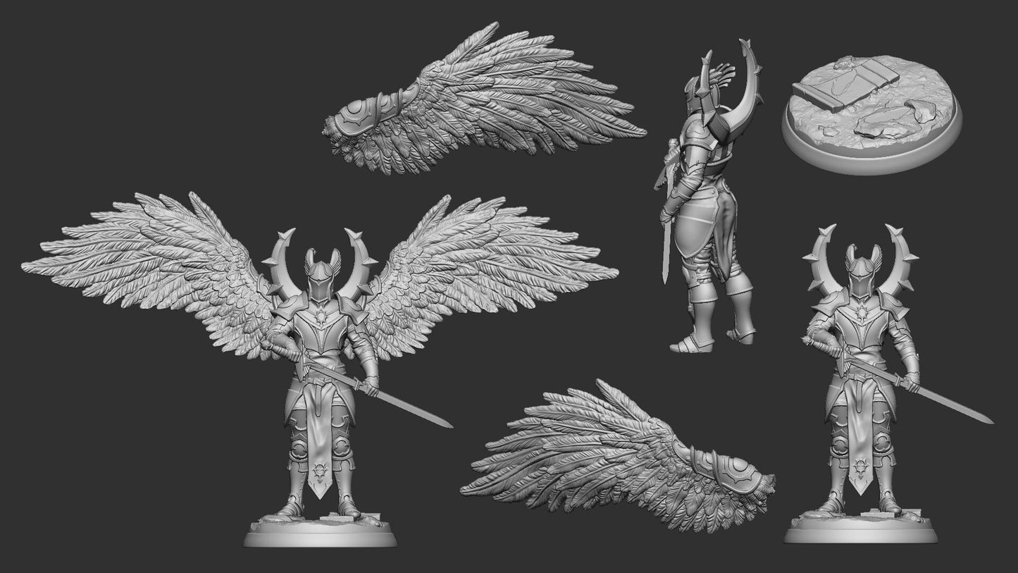 Celestial Knights | TABLETOP SCALE | TTRPG Miniature | White Werewolf Tavern