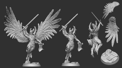 Celestial Knights | TABLETOP SCALE | TTRPG Miniature | White Werewolf Tavern