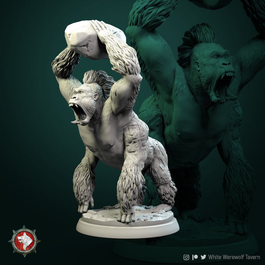 Crushing Monkey Boss | TABLETOP SCALE | TTRPG Miniature | White Werewolf Tavern