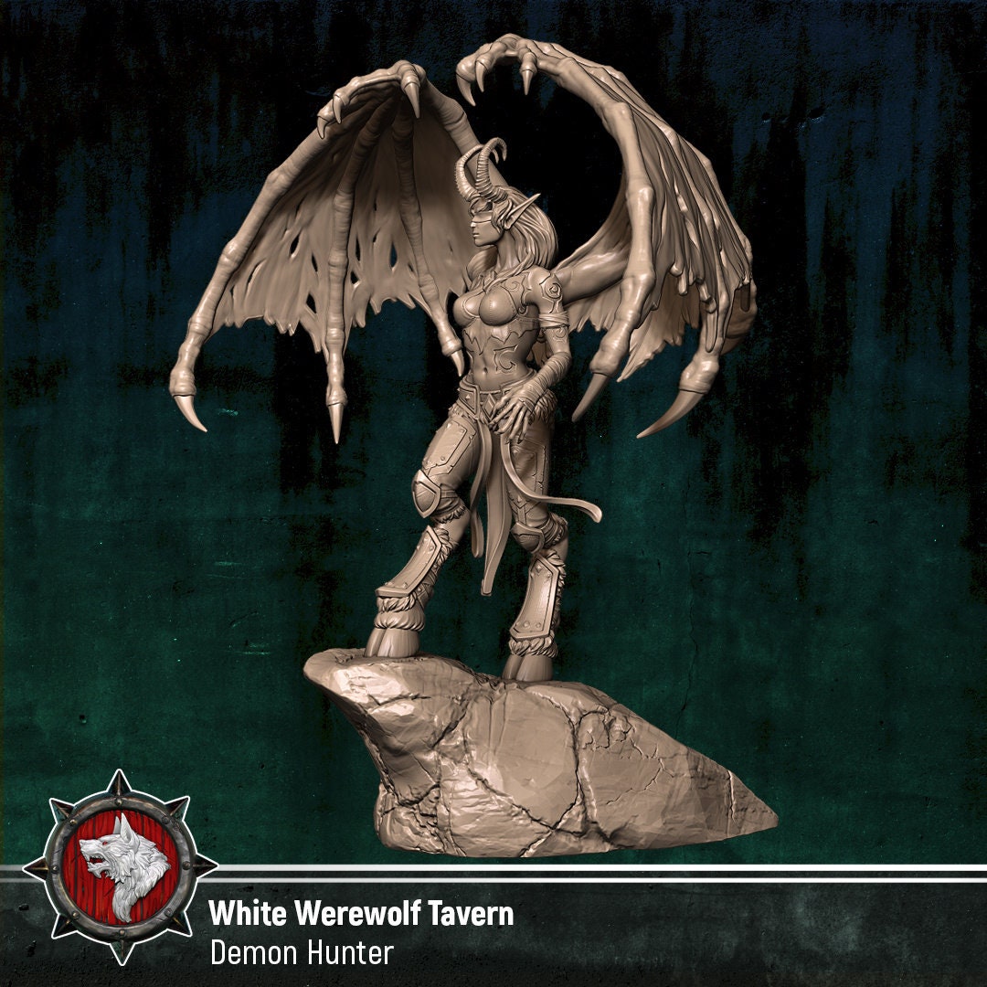 Demon Hunter | Garage Resin Kit Statue | White Werewolf Tavern