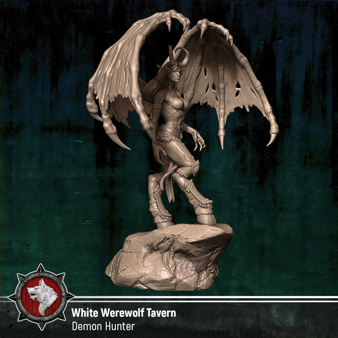 Demon Hunter | Garage Resin Kit Statue | White Werewolf Tavern