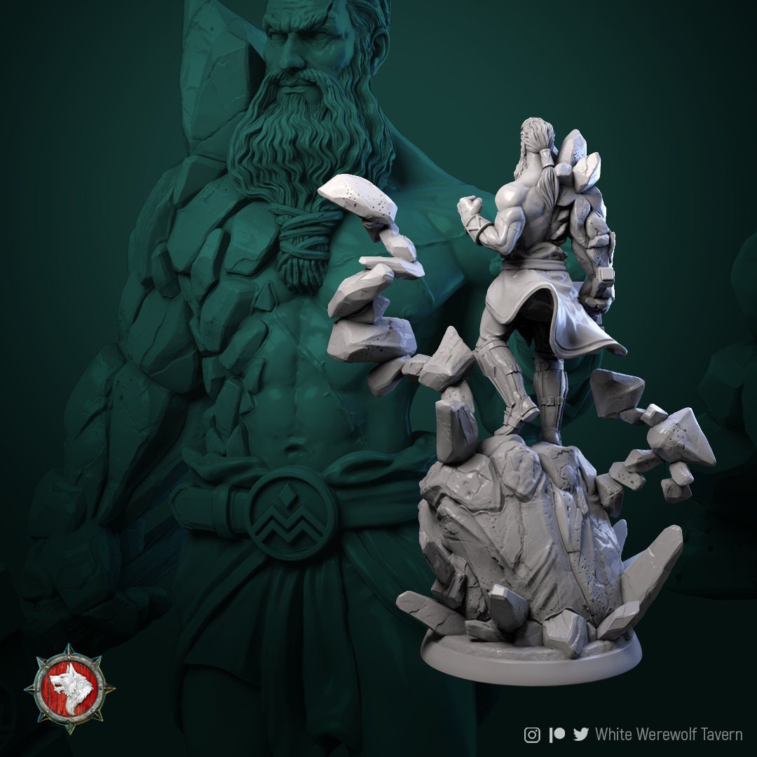 Earth Master | TTRPG Miniature | White Werewolf Tavern | Unpainted, Unplated Resin 8k