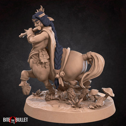 Centaur Bard | TABLETOP SCALE | D&D TTRPG Miniature | Bite the Bullet | Unpainted, Unplated Resin 8k