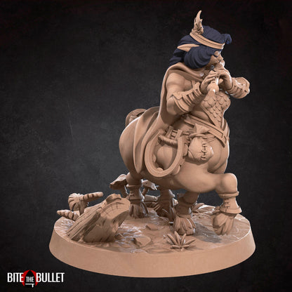 Centaur Bard | TABLETOP SCALE | D&D TTRPG Miniature | Bite the Bullet | Unpainted, Unplated Resin 8k