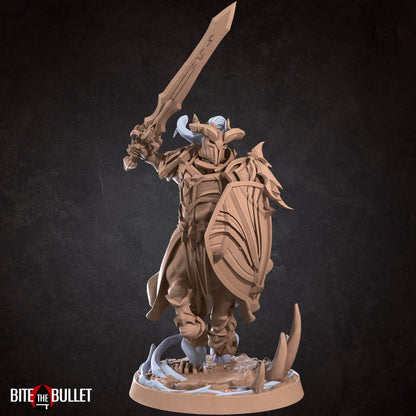 Centaur Knight | TABLETOP SCALE | D&D TTRPG Miniature | Bite the Bullet | Unpainted, Unplated Resin 8k