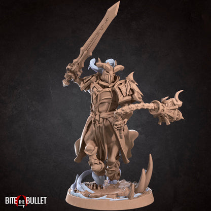 Centaur Knight | TABLETOP SCALE | D&D TTRPG Miniature | Bite the Bullet | Unpainted, Unplated Resin 8k