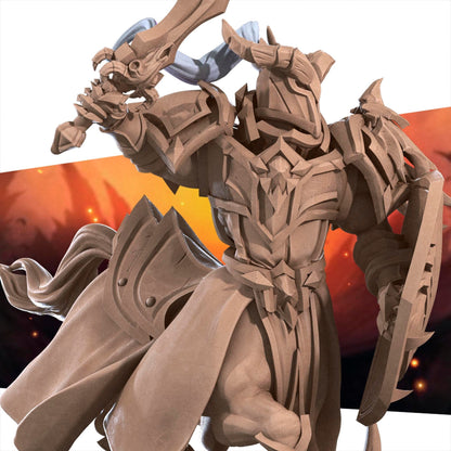 Centaur Knight | TABLETOP SCALE | D&D TTRPG Miniature | Bite the Bullet | Unpainted, Unplated Resin 8k