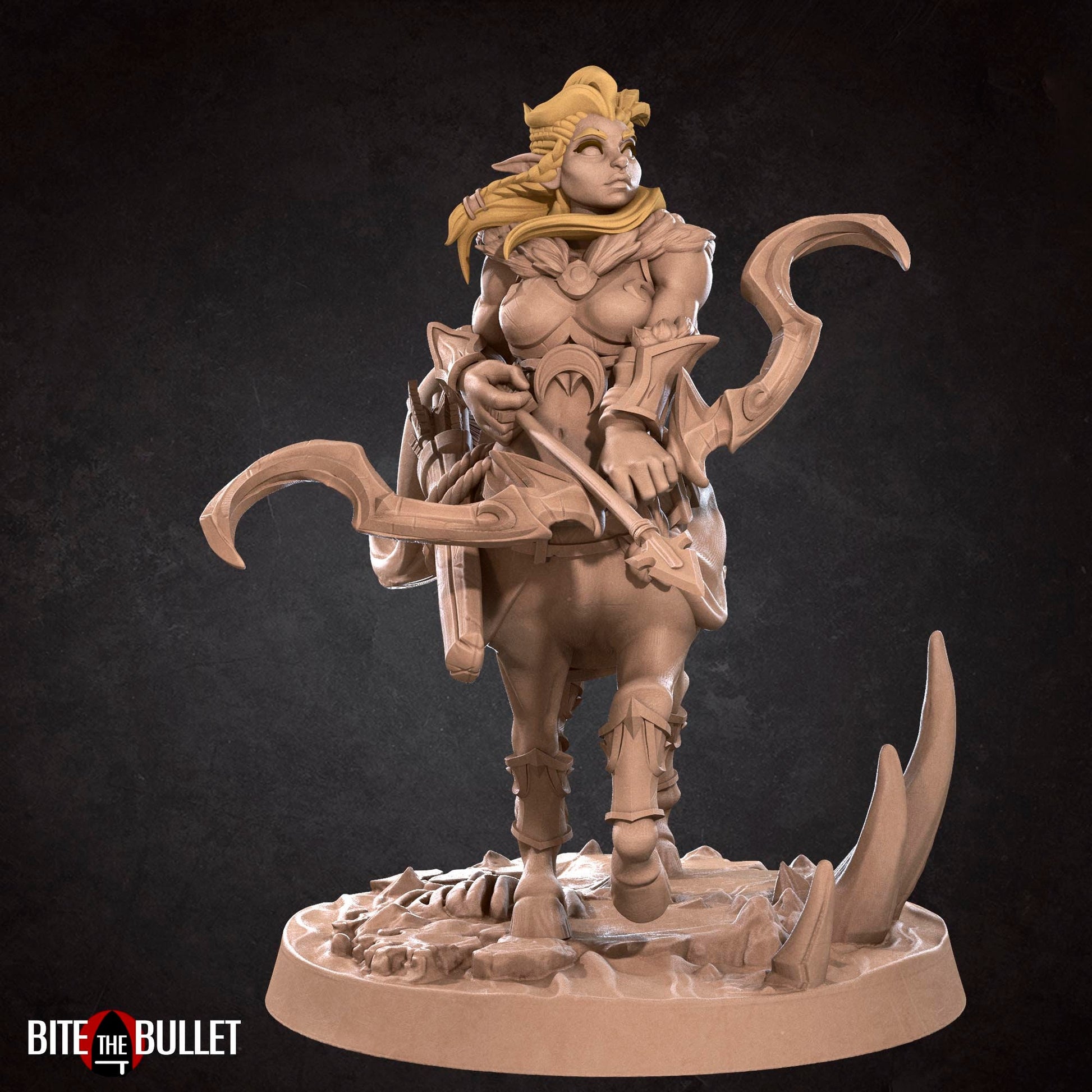 Centaur Ranger | TABLETOP SCALE | D&D TTRPG Miniature | Bite the Bullet | Unpainted, Unplated Resin 8k
