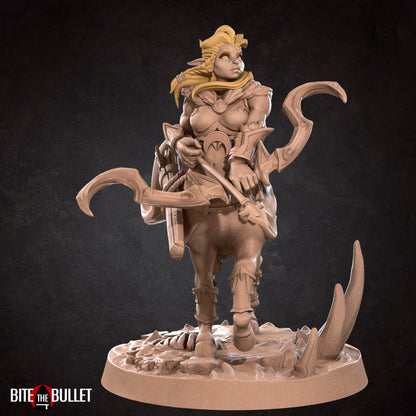 Centaur Ranger | TABLETOP SCALE | D&D TTRPG Miniature | Bite the Bullet | Unpainted, Unplated Resin 8k