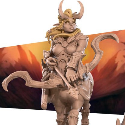 Centaur Ranger | TABLETOP SCALE | D&D TTRPG Miniature | Bite the Bullet | Unpainted, Unplated Resin 8k