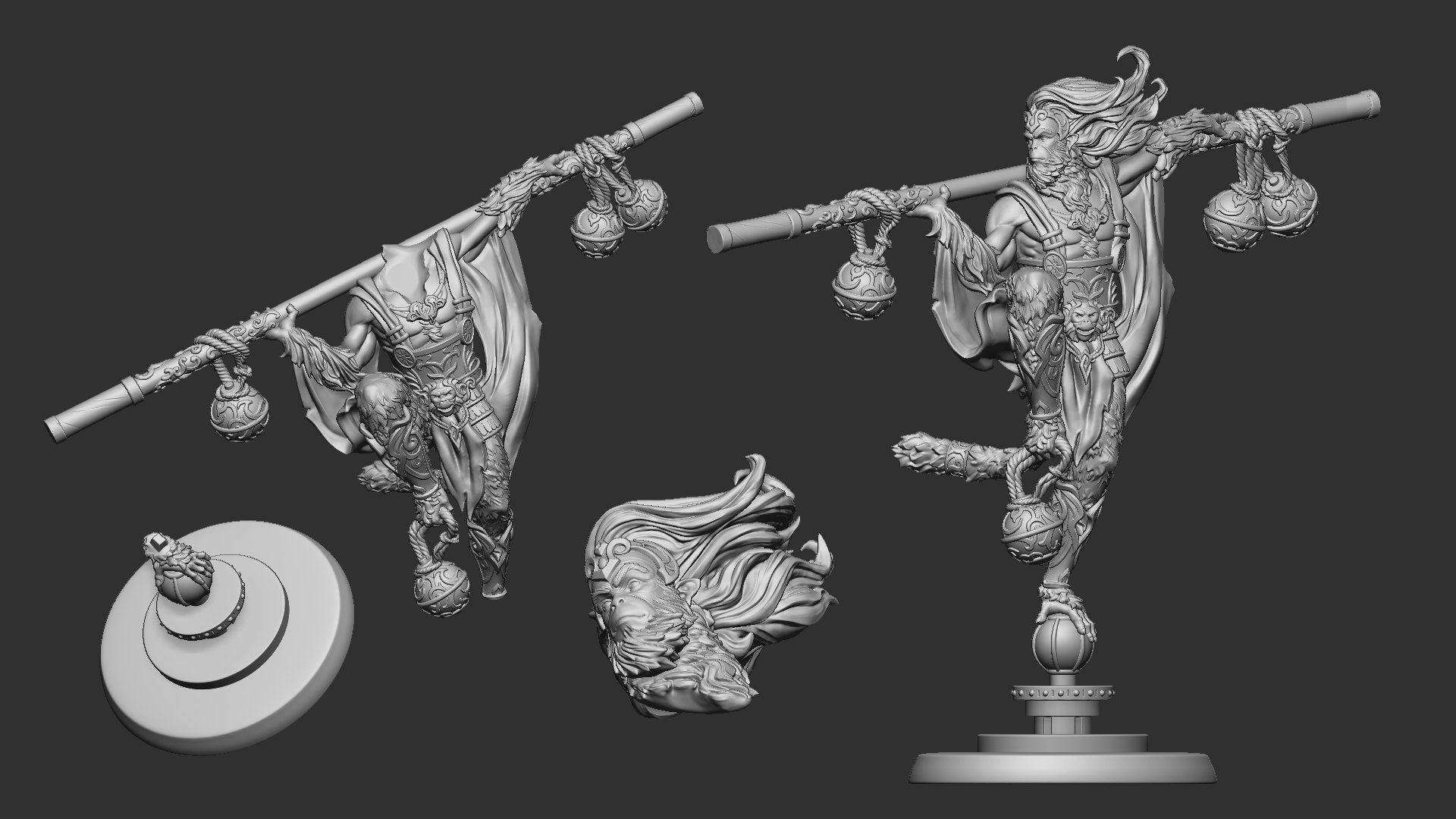 Garoto the Warlord | TTRPG Miniature | White Werewolf Tavern | Unpainted, Unplated Resin 8k