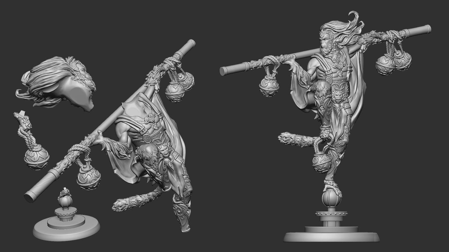 Garoto the Warlord | TTRPG Miniature | White Werewolf Tavern | Unpainted, Unplated Resin 8k