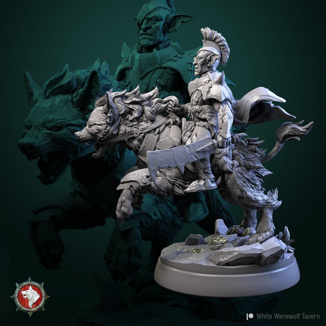 Goblin Raider | TTRPG Miniature | White Werewolf Tavern | Unpainted, Unplated Resin 8k