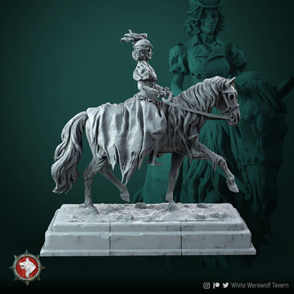 Lady Rebecca | TTRPG Miniature | White Werewolf Tavern | Unpainted, Unplated Resin 8k