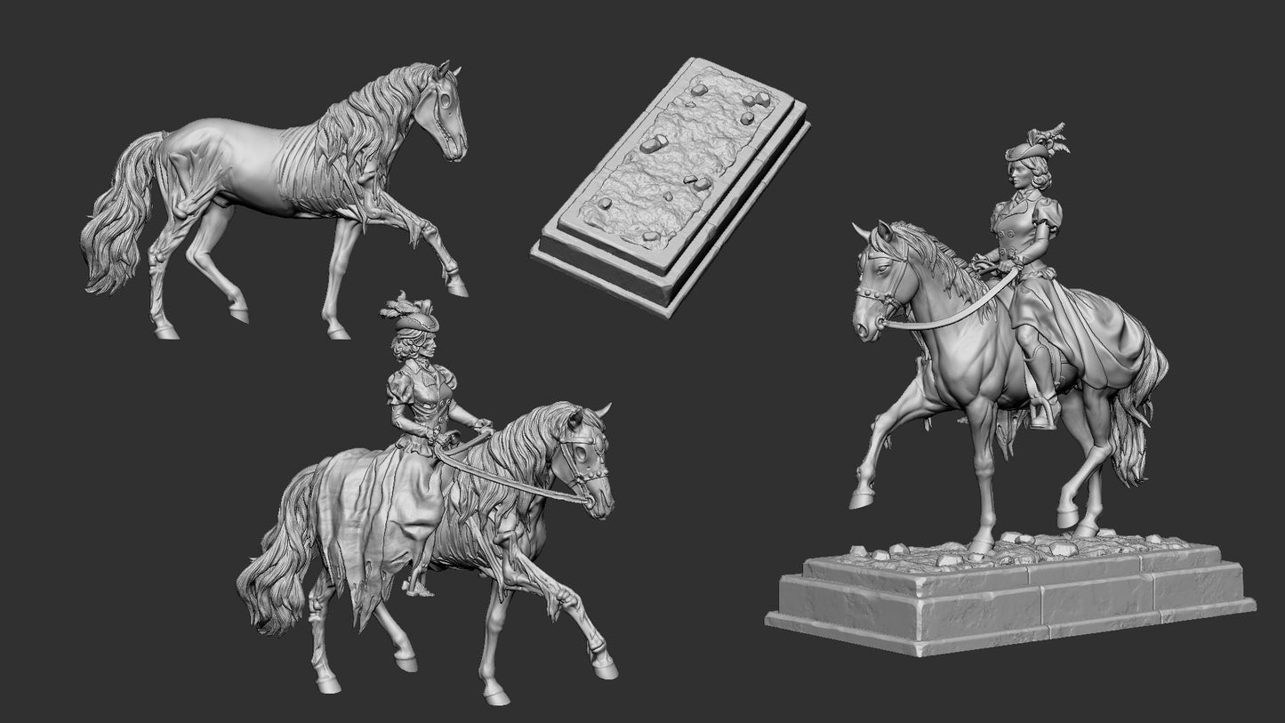 Lady Rebecca | TTRPG Miniature | White Werewolf Tavern | Unpainted, Unplated Resin 8k