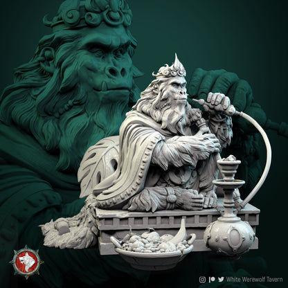 Monkey King | TTRPG Miniature | White Werewolf Tavern | Unpainted, Unplated Resin 8k