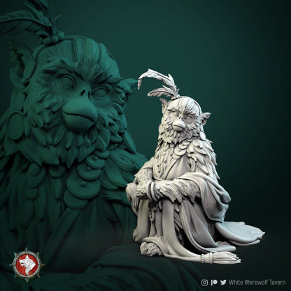 Monkey Kings Concubine | TTRPG Miniature | White Werewolf Tavern | Unpainted, Unplated Resin 8k