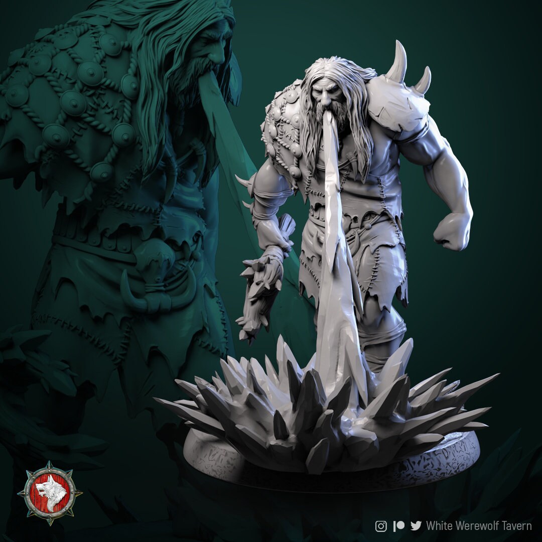 Mountain Giants | TABLETOP SCALE | TTRPG Miniature | White Werewolf Tavern