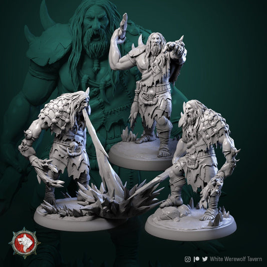 Mountain Giants | TABLETOP SCALE | TTRPG Miniature | White Werewolf Tavern