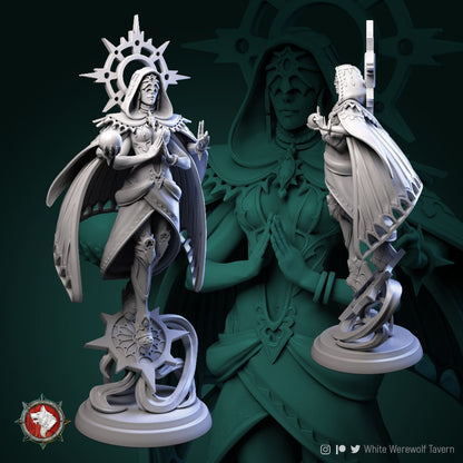 Oracle | TTRPG Miniature | White Werewolf Tavern | Unpainted, Unplated Resin 8k