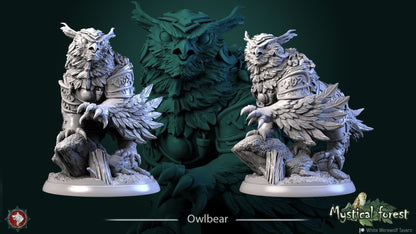 Owlbear | TABLETOP SCALE | TTRPG Miniature | White Werewolf Tavern
