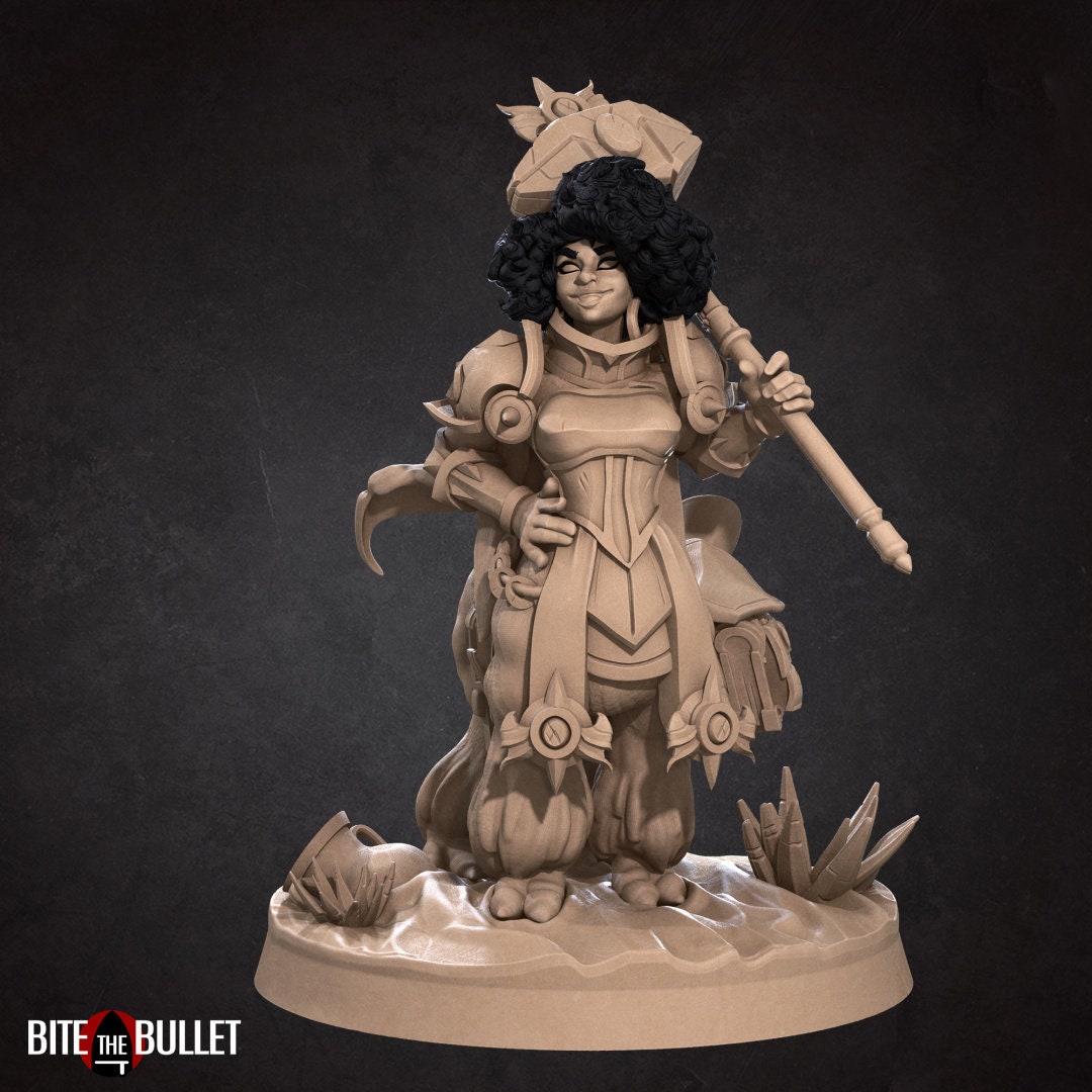 Centaur Alpaca Paladin | TABLETOP SCALE | D&D TTRPG Miniature | Bite the Bullet | Unpainted, Unplated Resin 8k