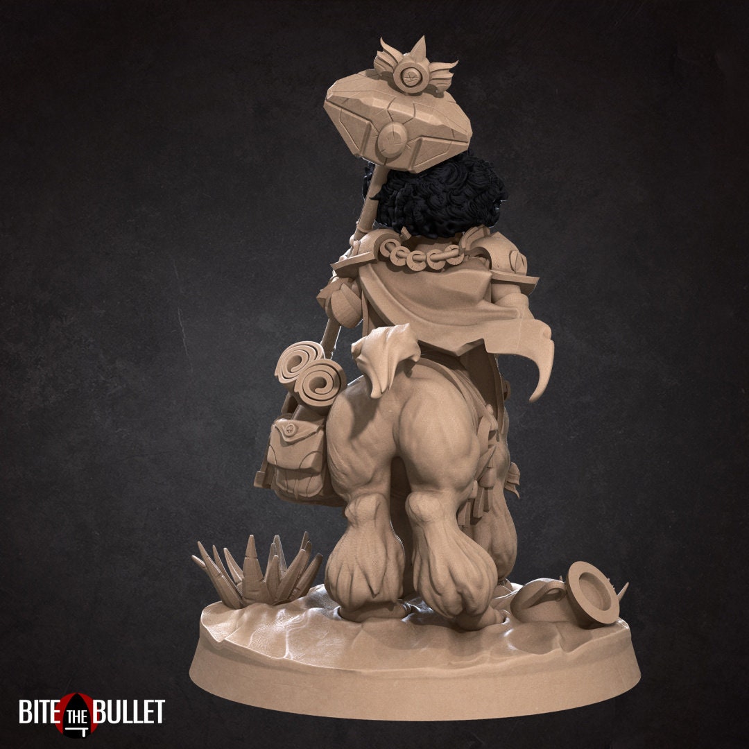 Centaur Alpaca Paladin | TABLETOP SCALE | D&D TTRPG Miniature | Bite the Bullet | Unpainted, Unplated Resin 8k