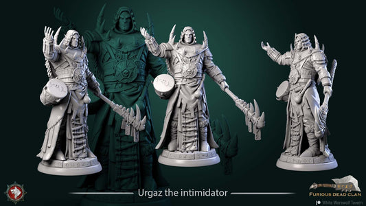 Urgaz the Intimidator Diorama | TTRPG Miniature | White Werewolf Tavern | Unpainted, Unplated Resin 8k