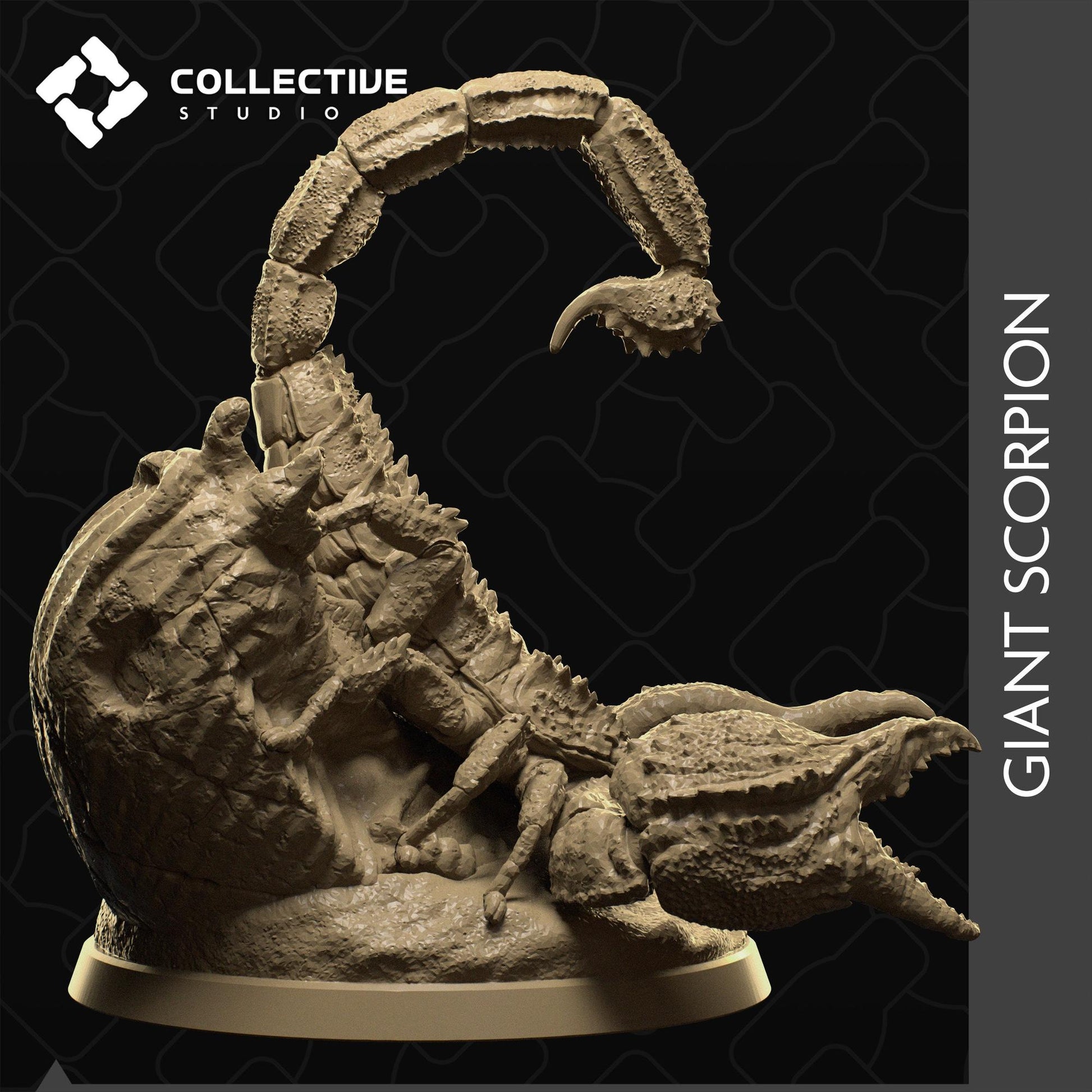 Giant Scorpion | Tabletop Gaming Mini or Display Figure | Collective Studio