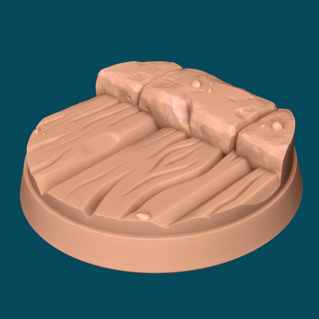 Bridge Bases | TTRPG Miniature Sculpted Base | Awkward Penguin Minis