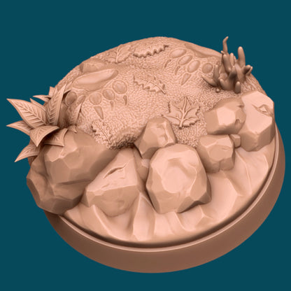 Forest Tracking Bases | TTRPG Miniature Sculpted Base | Awkward Penguin's Minis
