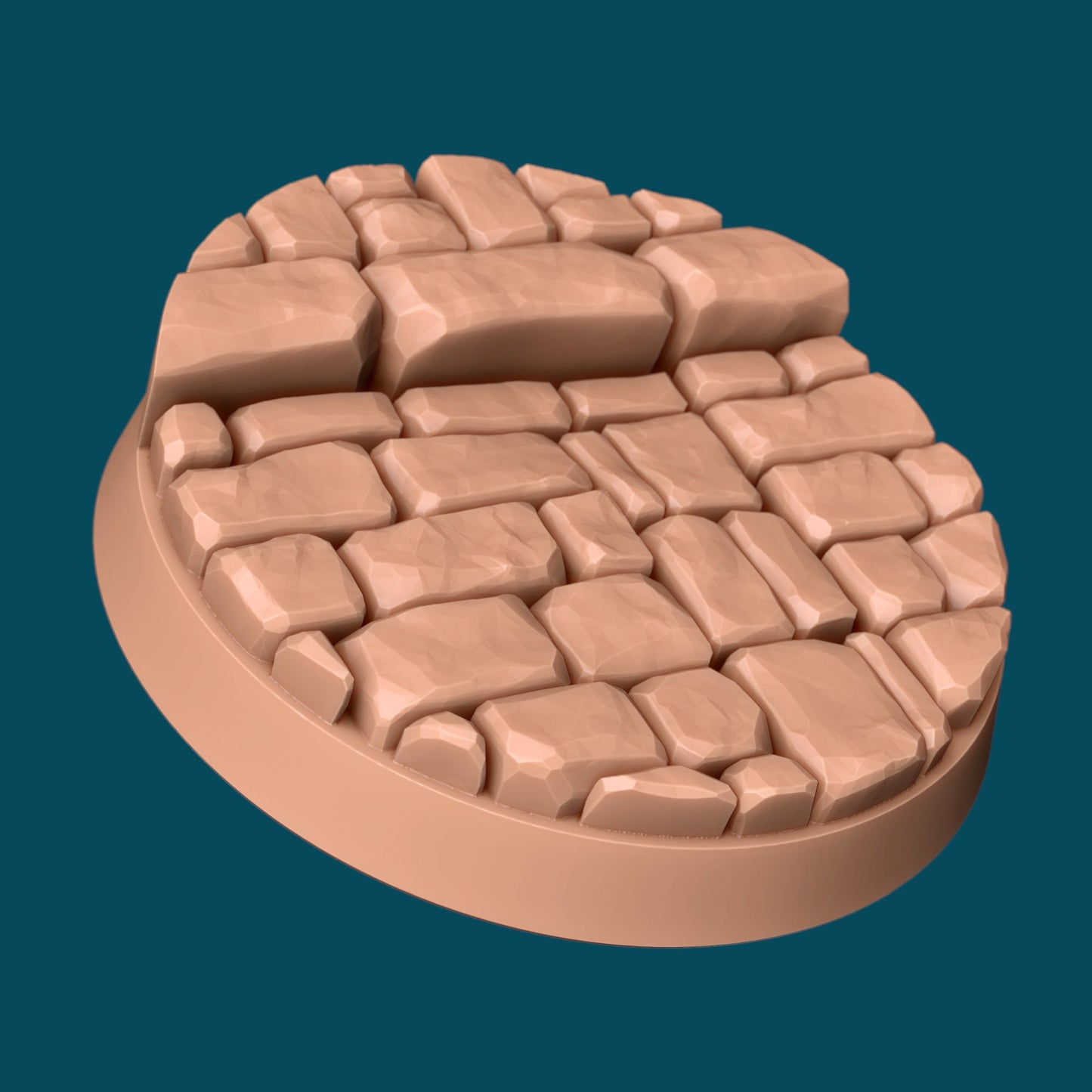 Streets and Pavements Bases | TTRPG Miniature Sculpted Base | Awkward Penguin's Minis