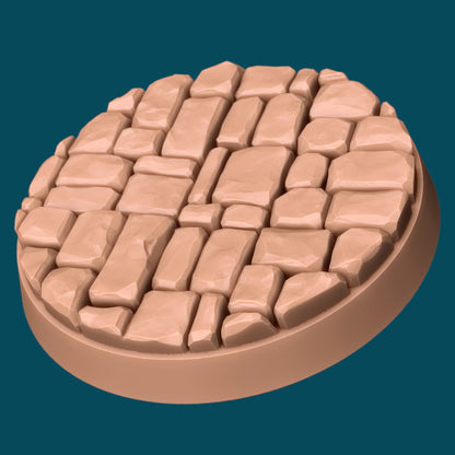 Streets and Pavements Bases | TTRPG Miniature Sculpted Base | Awkward Penguin's Minis