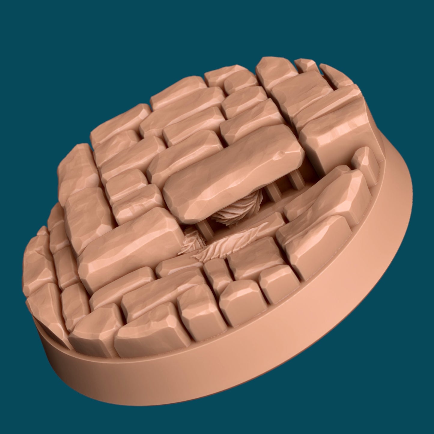 Streets and Pavements Bases | TTRPG Miniature Sculpted Base | Awkward Penguin's Minis